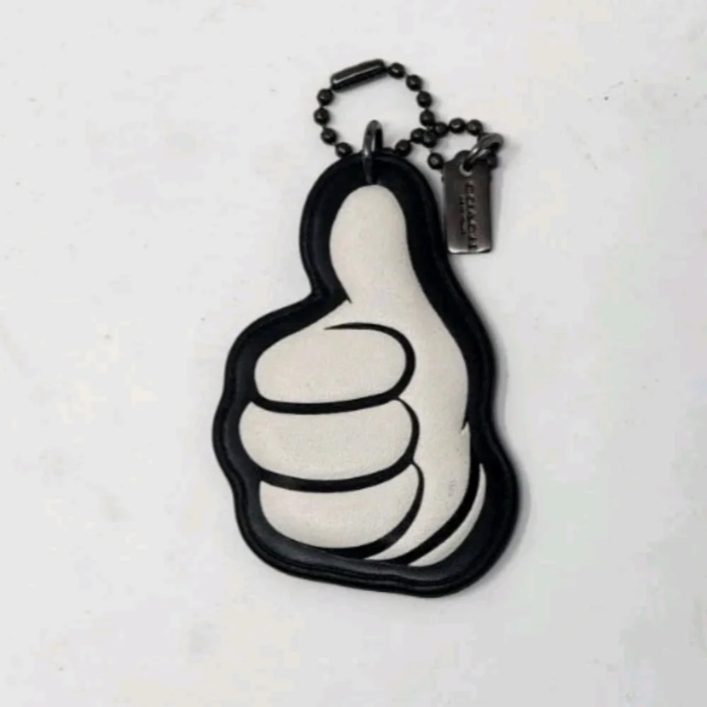 🖤▪️Coach ▪️Mickey Leather Charm Hangtag Set of 4 Limited Edition